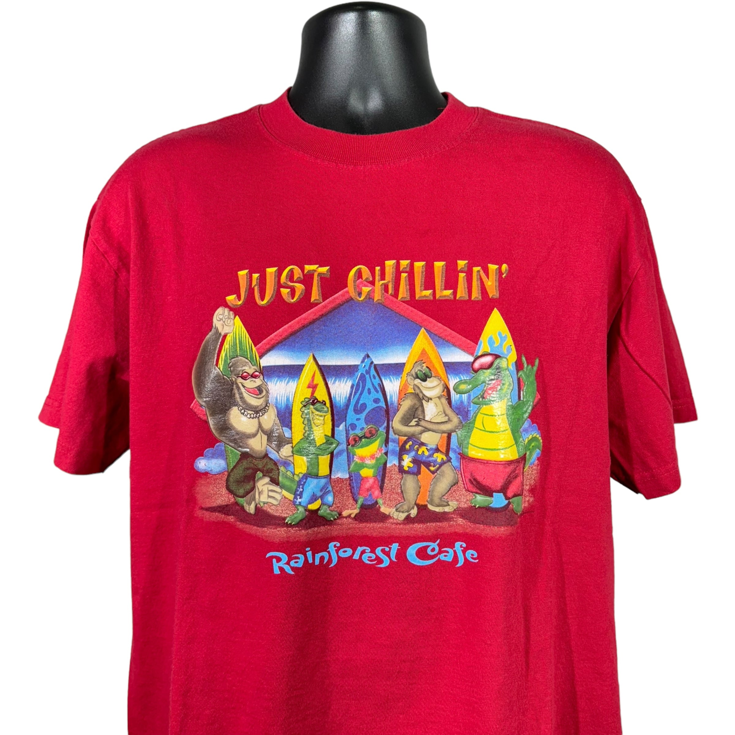 Vintage Just Chillin Rain Forest Cafe Tee 2000s