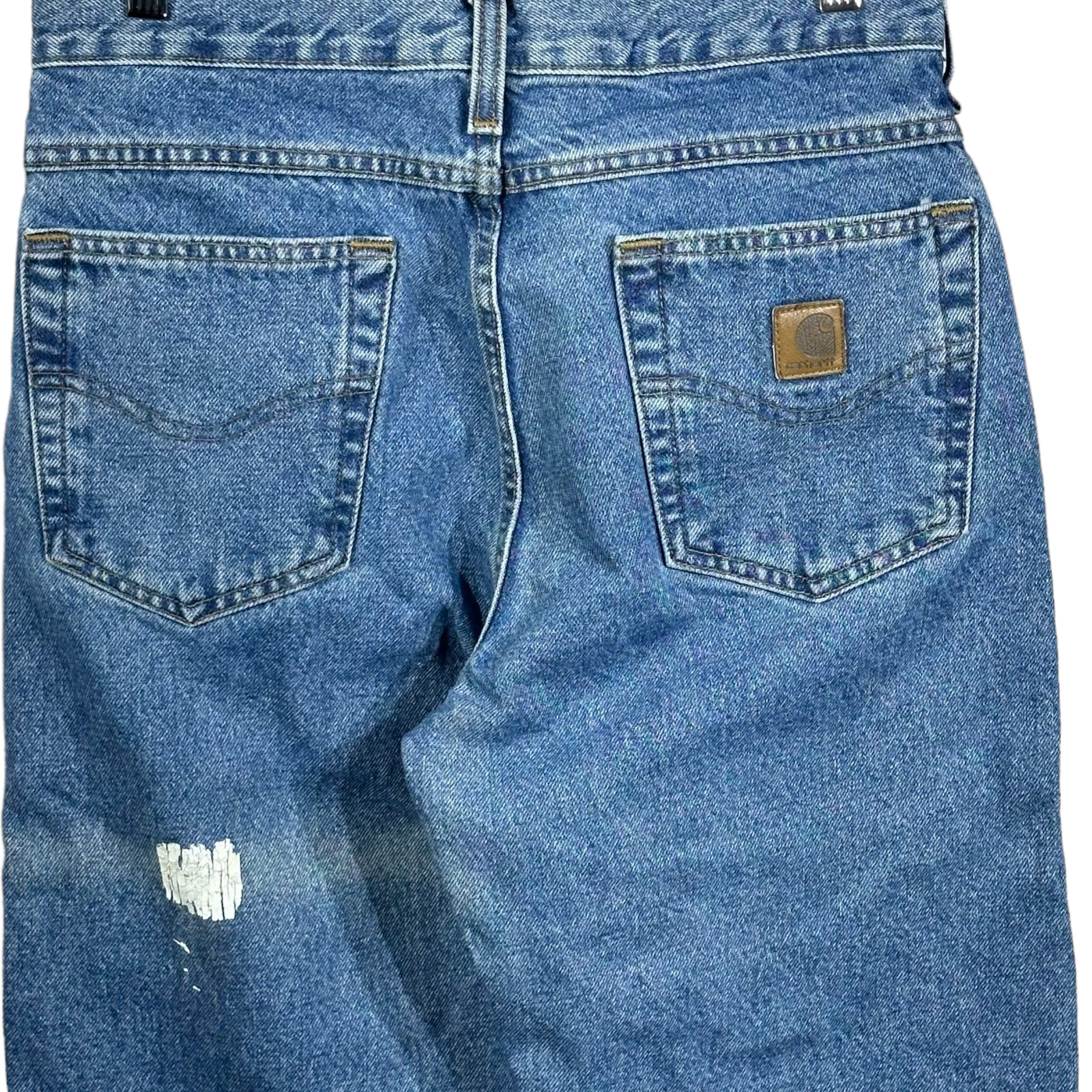 Vintage Carhartt Paint Stained Boot Cut Jeans