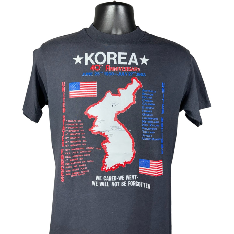 Vintage Korean War Anniversary "We Will Not Be Forgotten" Memorial Tee