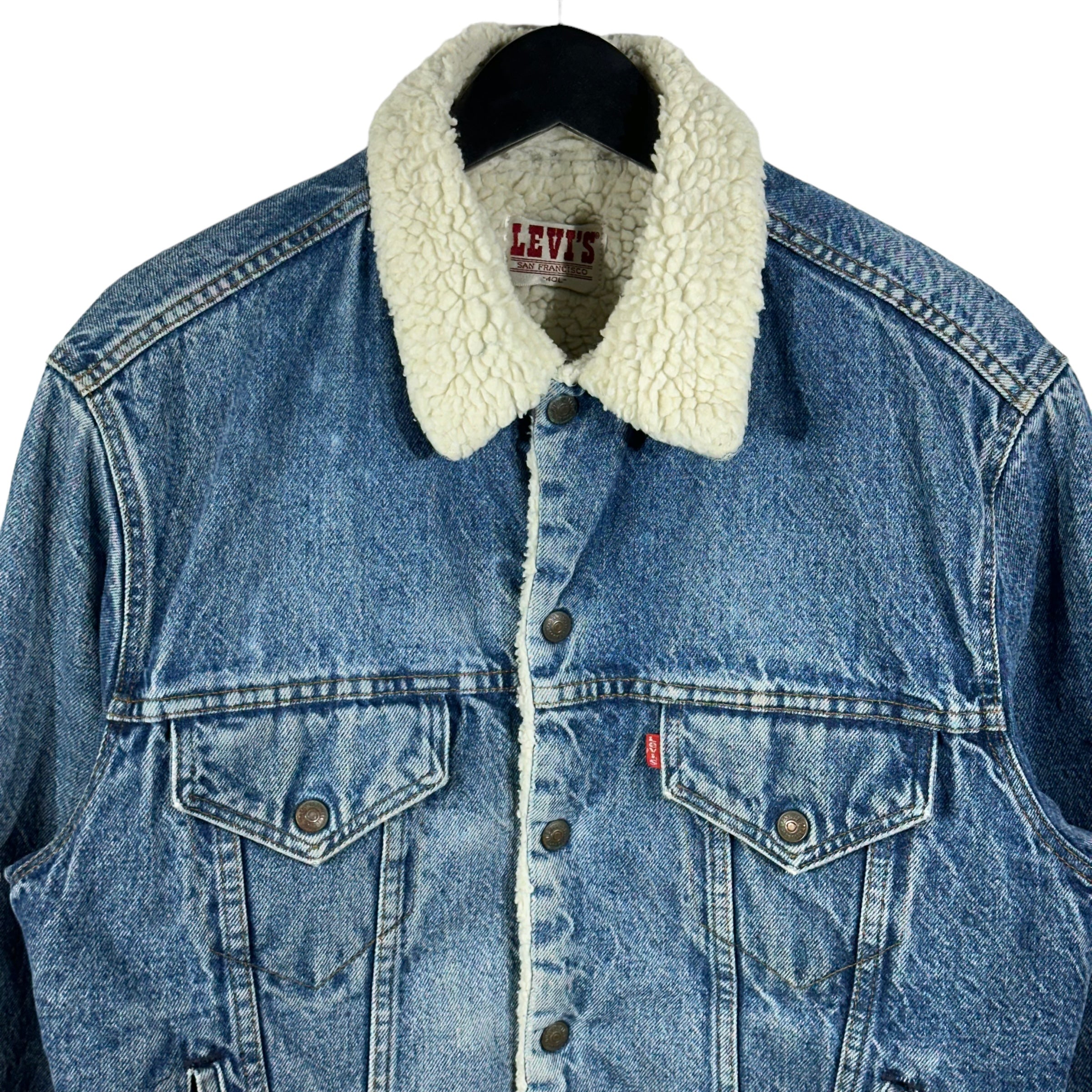 Vintage Levis Sherpa Lined Denim Jacket