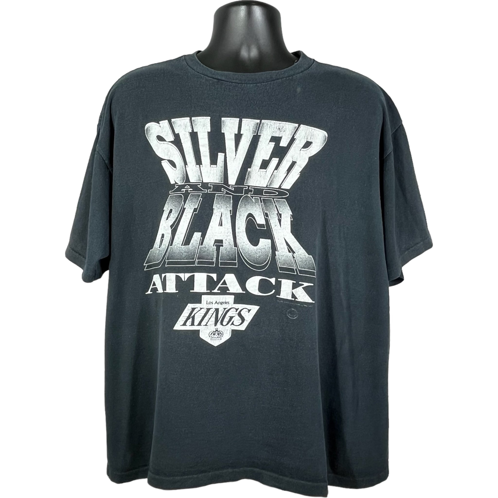 Vintage Los Angeles Kings "Silver And Black Attack" Tee 90s