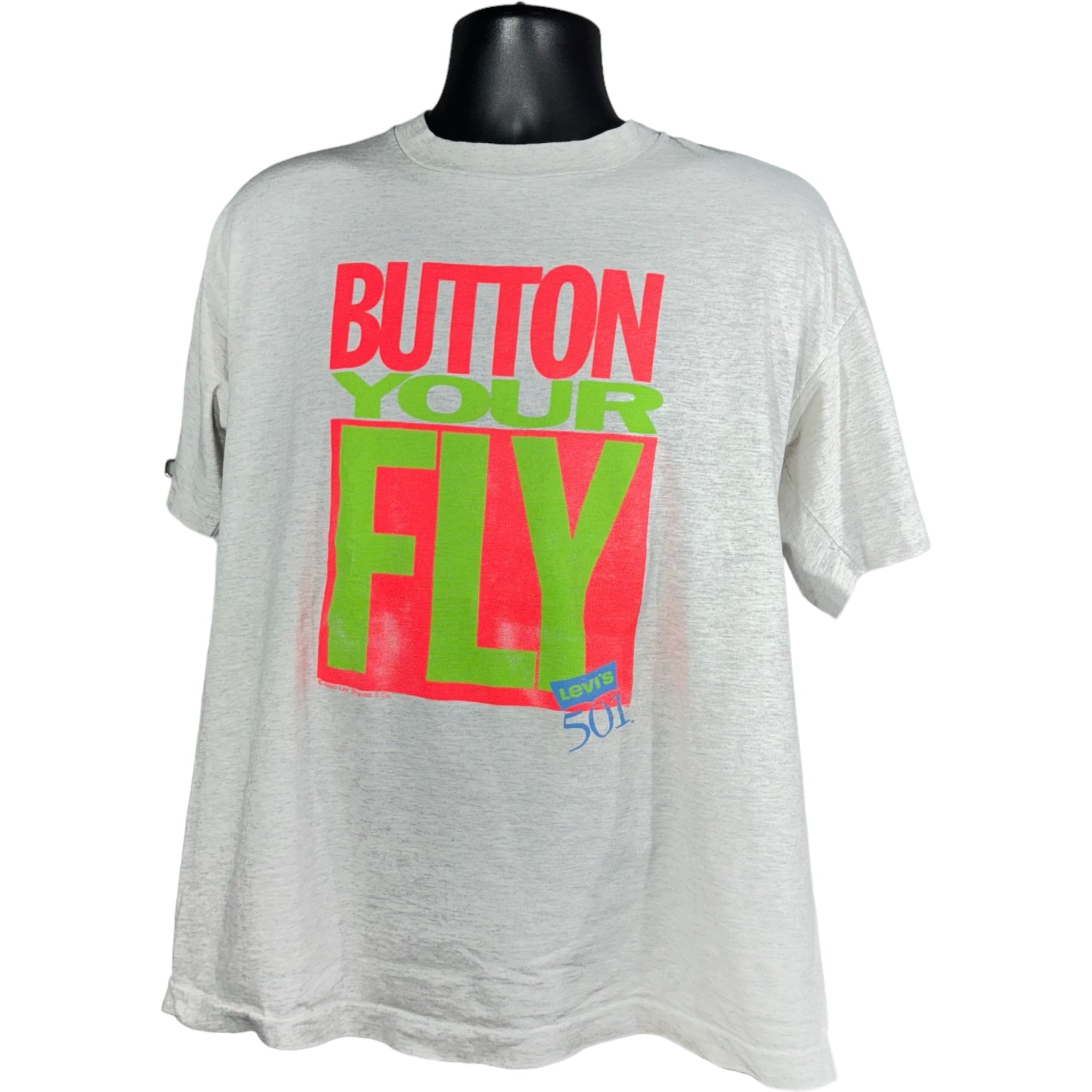 Vintage "Button Your Fly" Levi's 501 Tee 1990