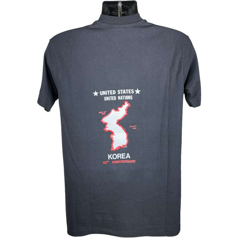 Vintage Korean War Anniversary "We Will Not Be Forgotten" Memorial Tee