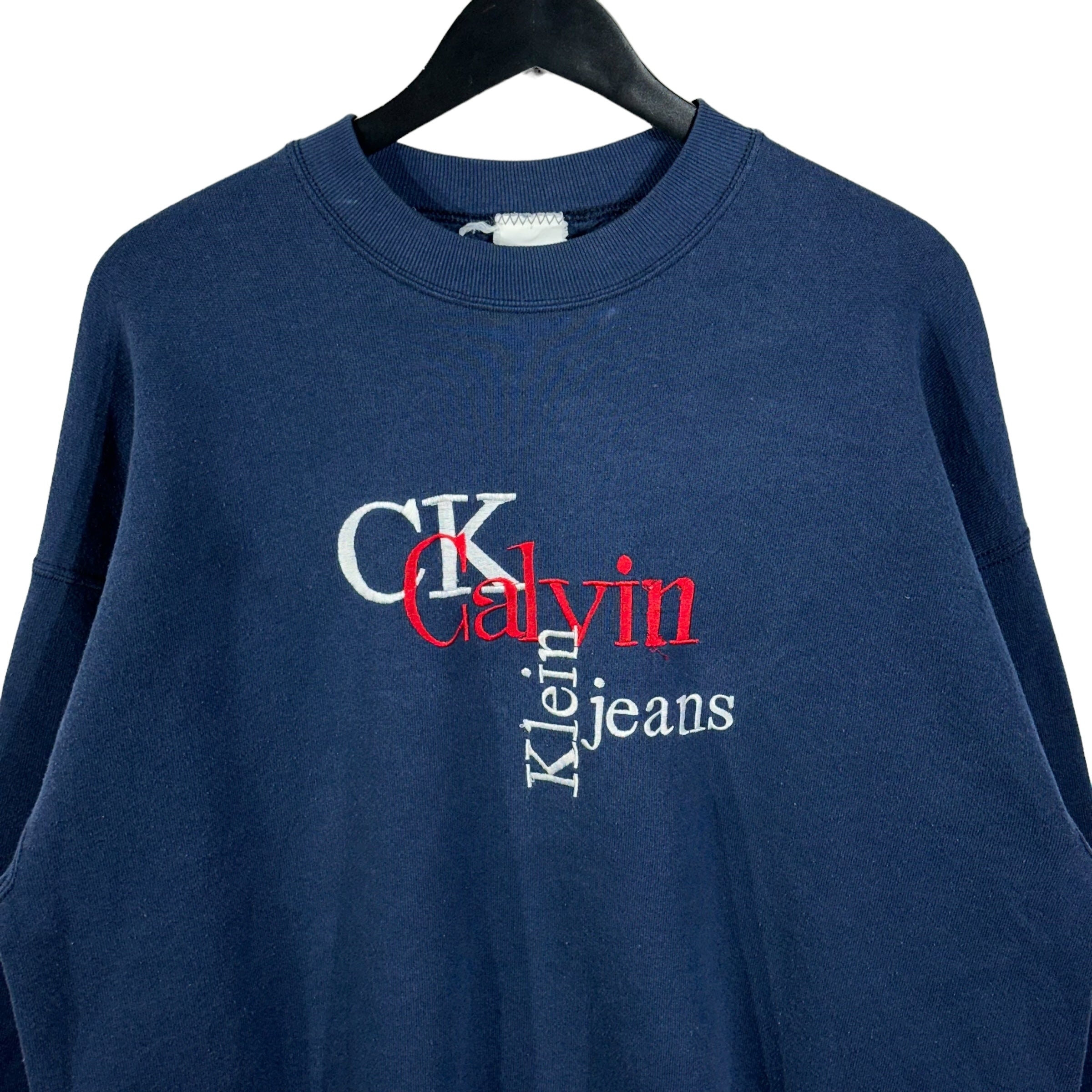 Calvin klein vintage logo sweatshirt on sale