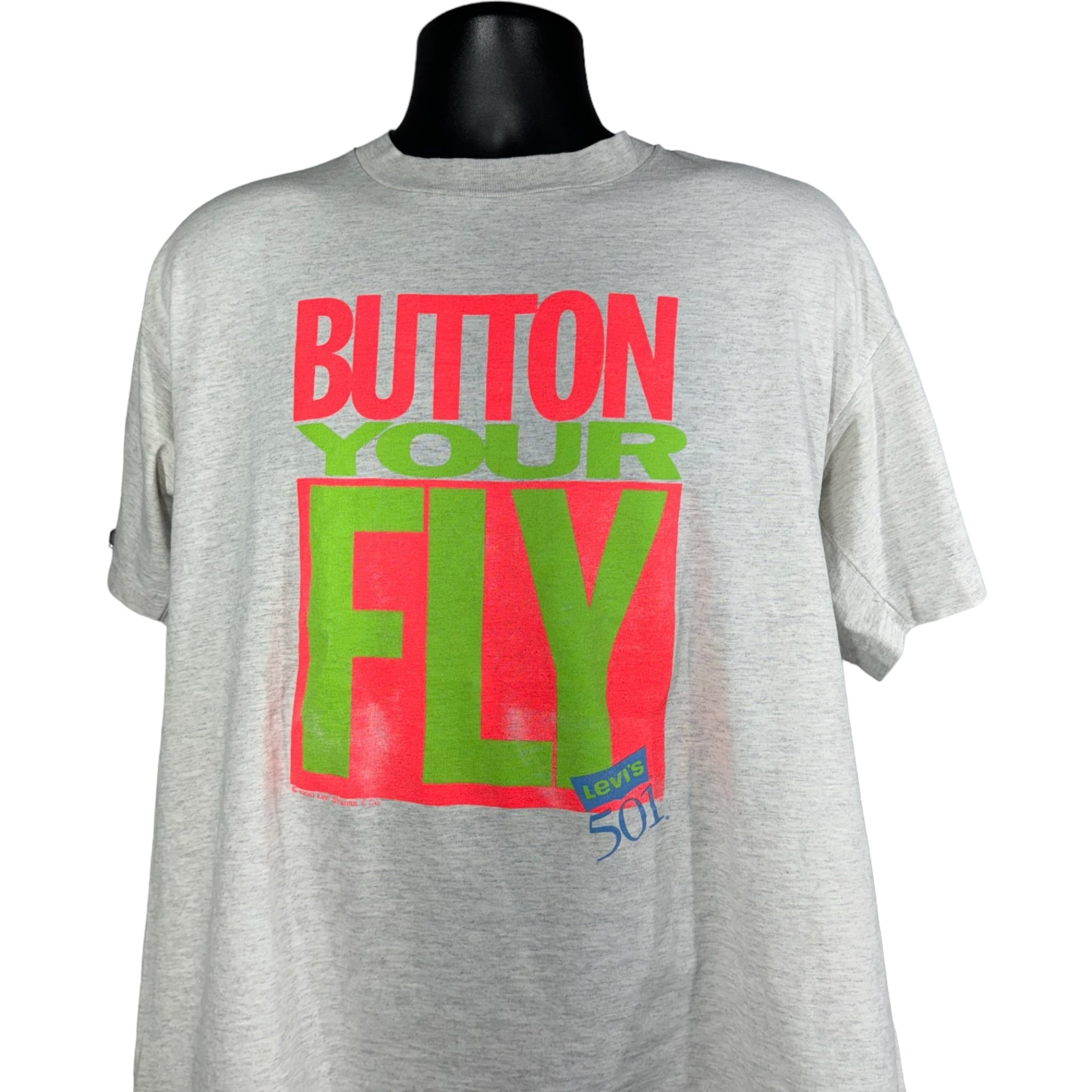 Vintage Button Your Fly Levi s 501 Tee 1990