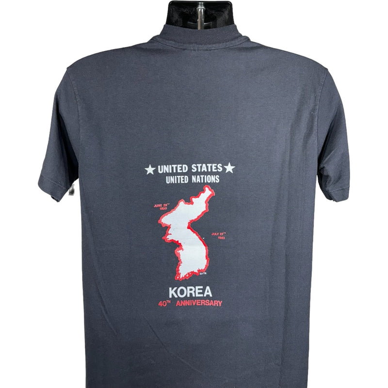 Vintage Korean War Anniversary "We Will Not Be Forgotten" Memorial Tee