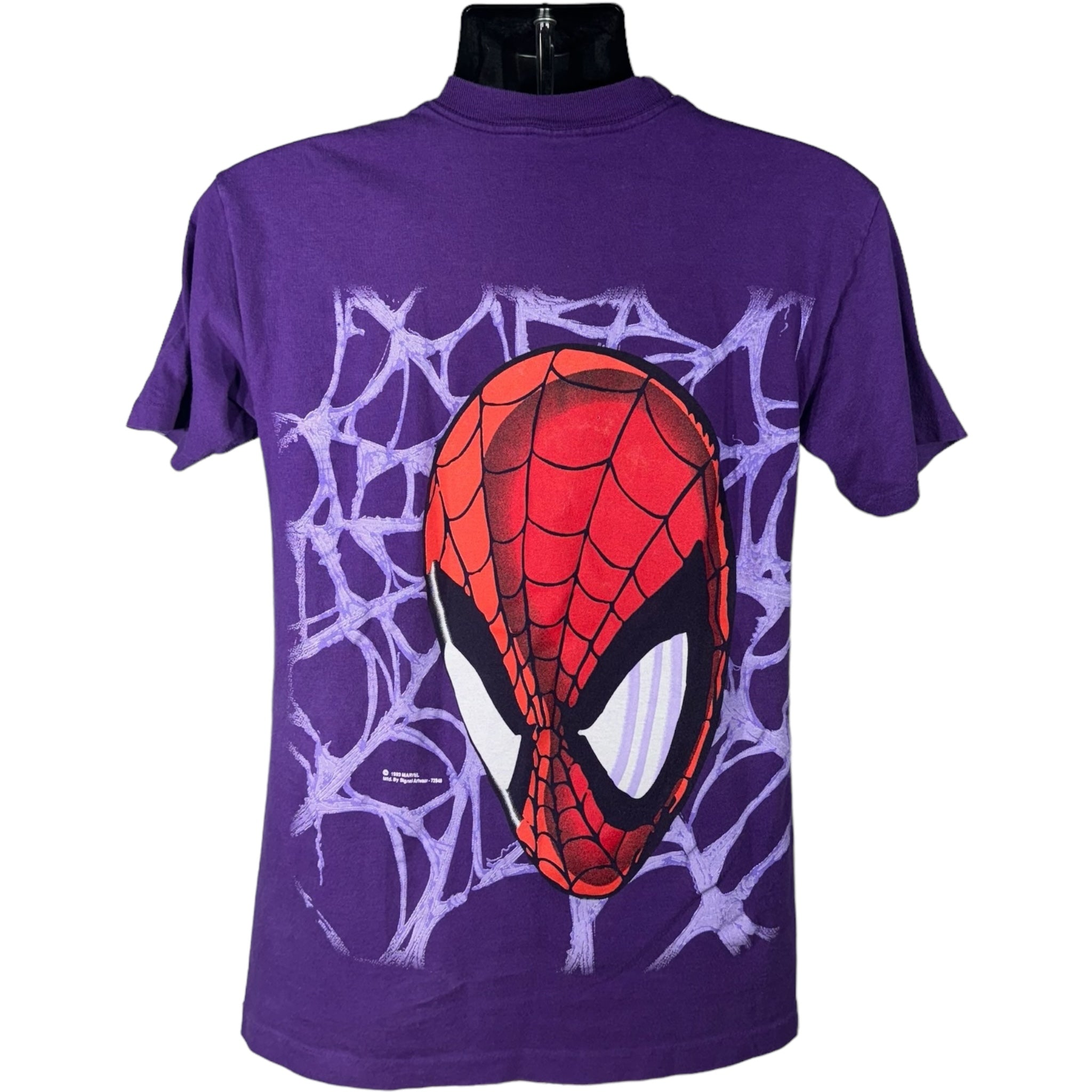 Vintage The Amazing Spiderman "What A Tangled Web We Weave" Tee 1993