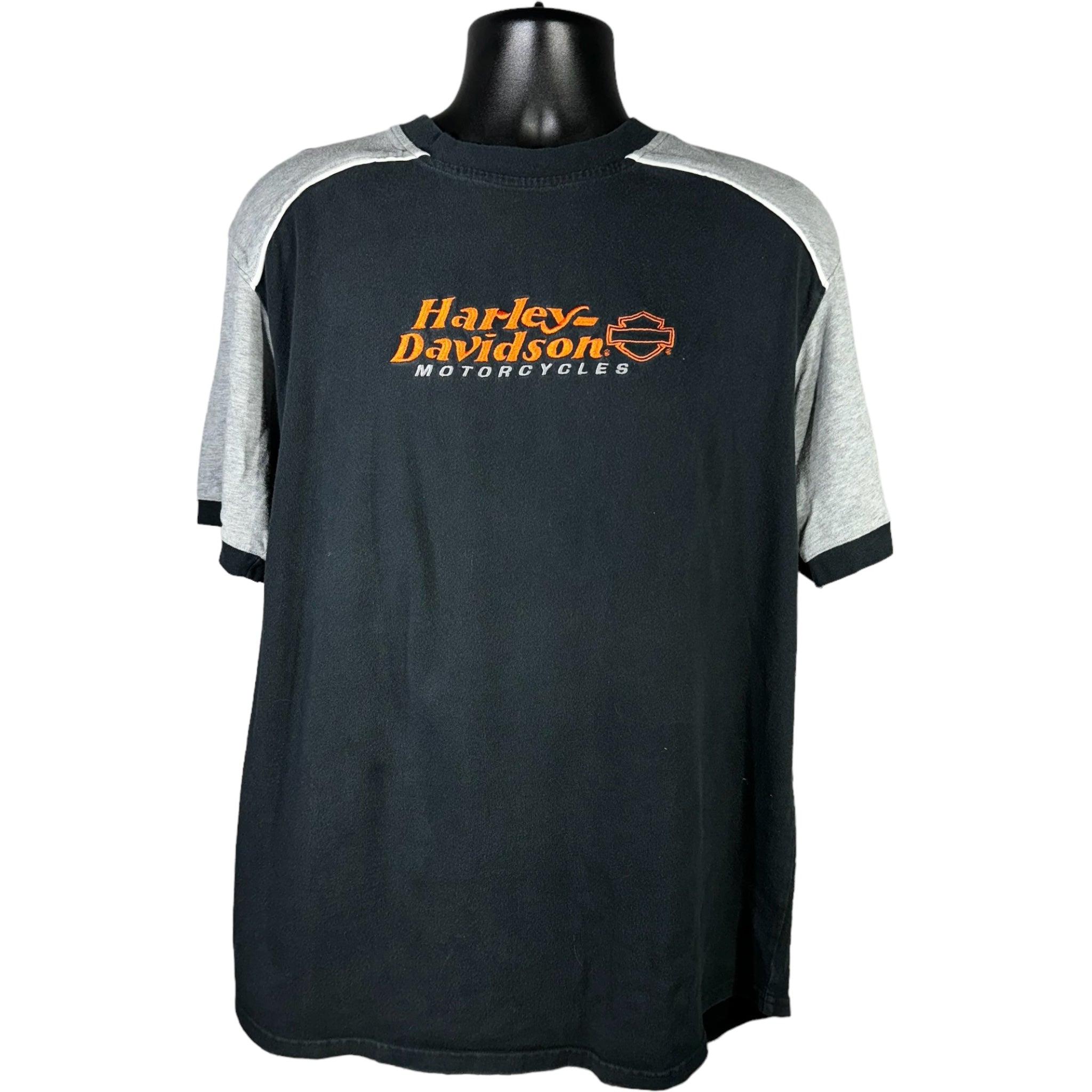 Vintage Harley Davidson Two Tone Ringer Tee