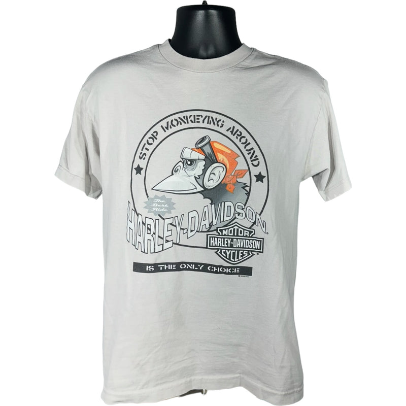 Harley Davidson "Stop Monkeying Around" Smokey Mountain Tee