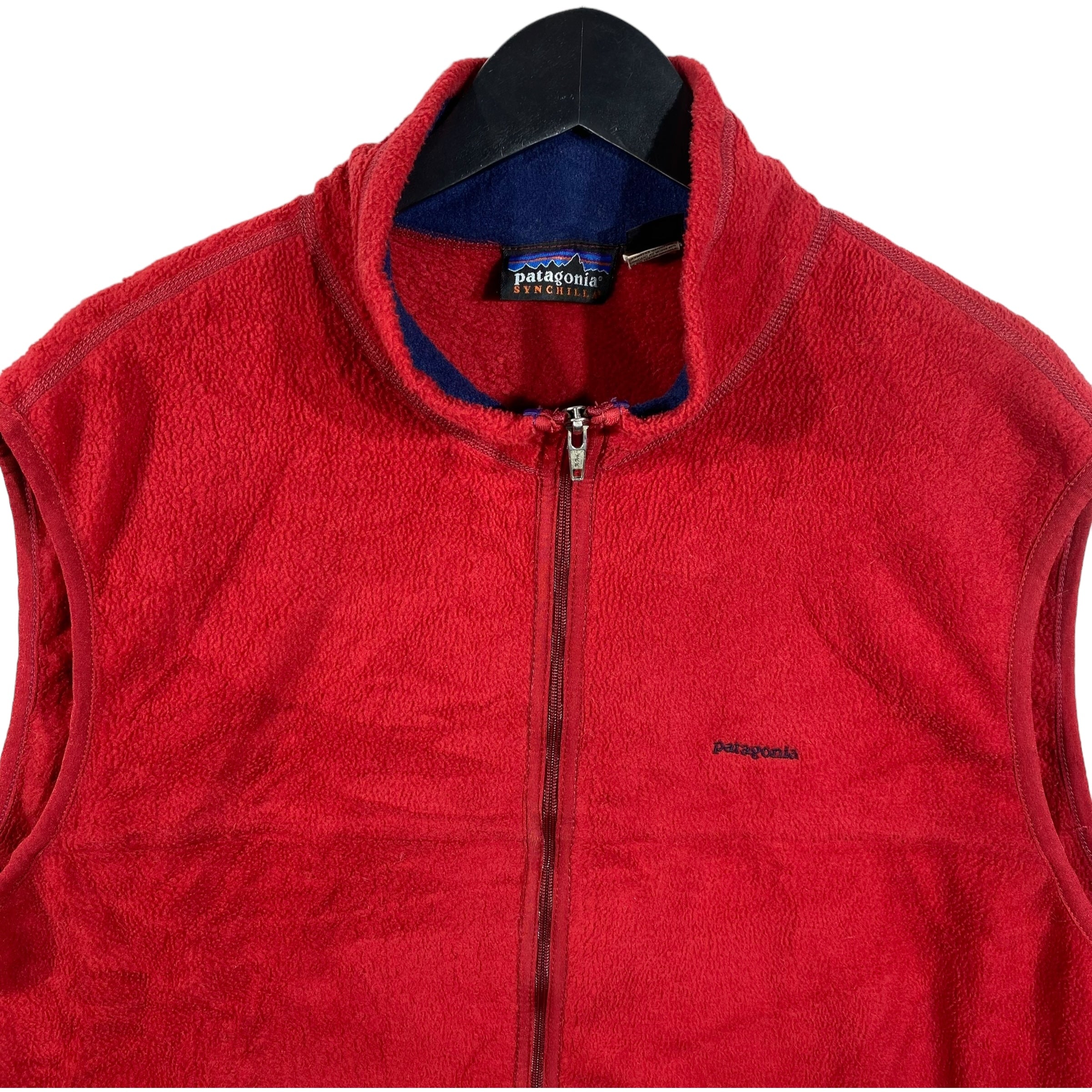 Vintage Blockbuster Fleece Vest. Red. online S