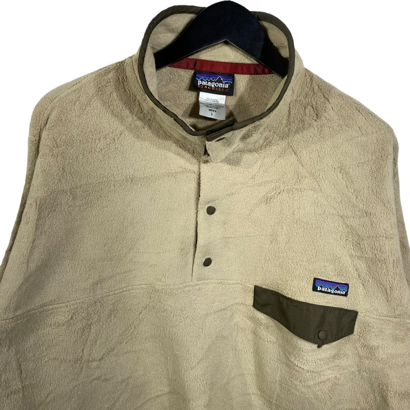 Vintage Patagonia Synchilla Oatmeal 1/4 Button Fleece