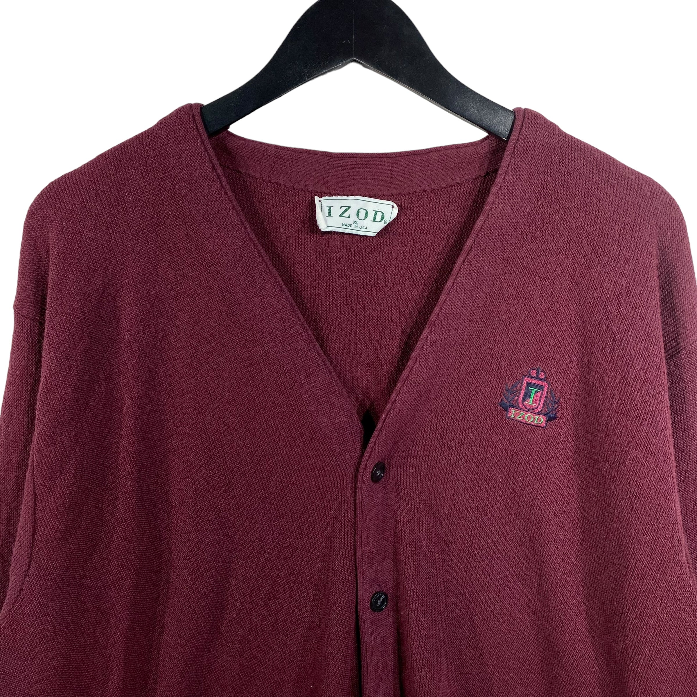 Vintage 1/2 Button IZOD Cardigan Sweater