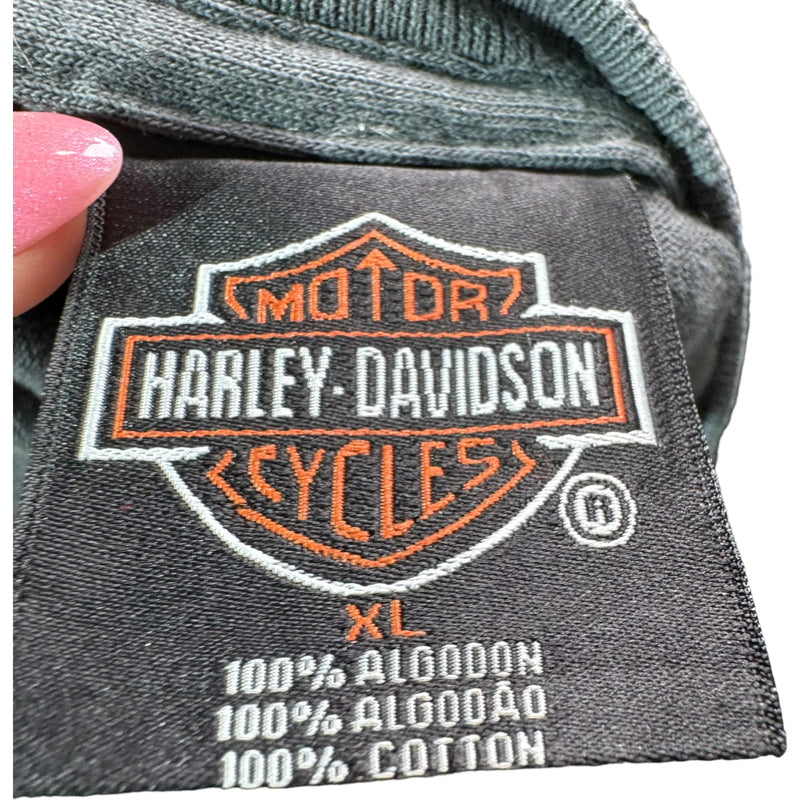 Harley Davidson Big Print Skull Logo Tee