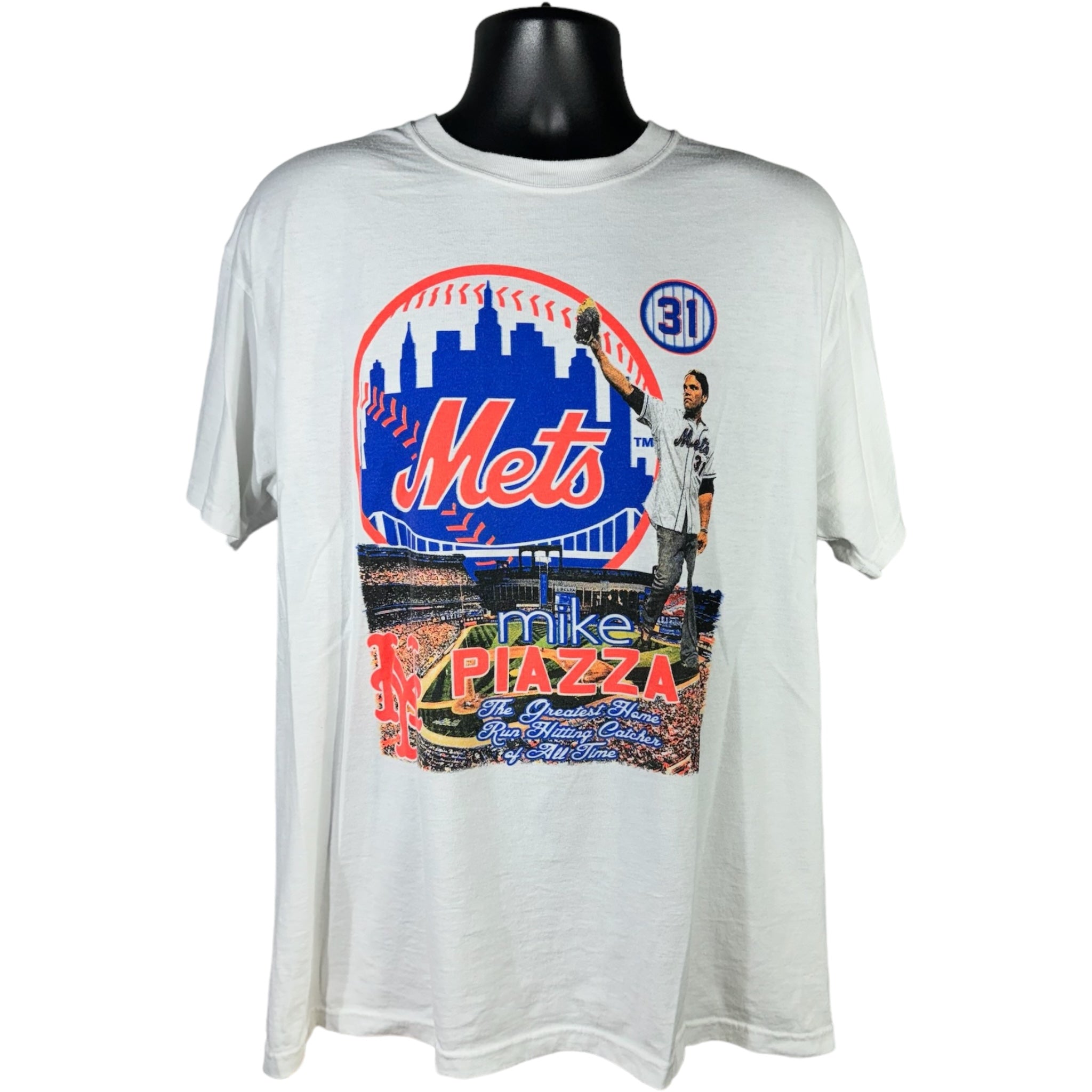 Vintage MLB New York Mets Mike Piazza Tee