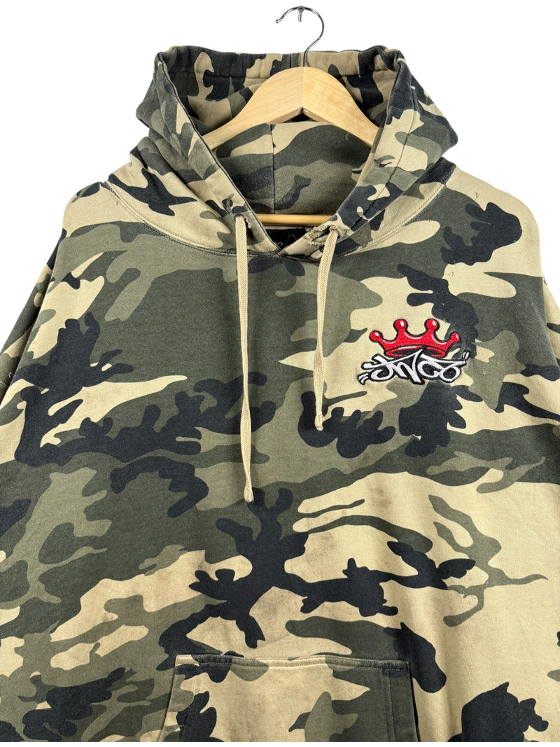 Vintage JNCO Camouflage Boxy Pullover Hoodie