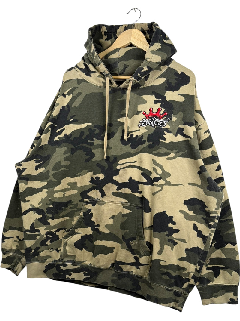 Vintage JNCO Camouflage Boxy Pullover Hoodie