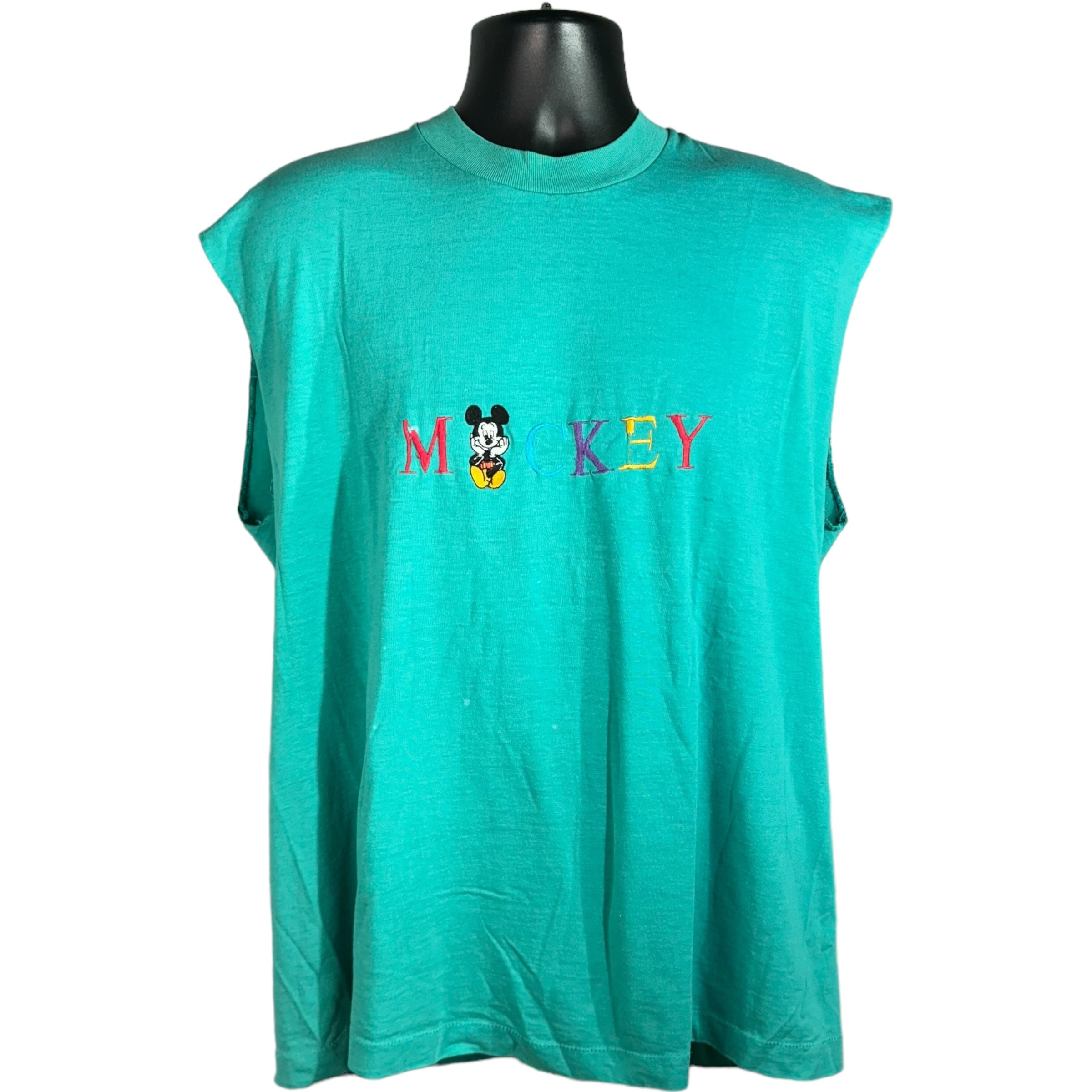 Vintage Mickey Mouse Cut Off Tank Top