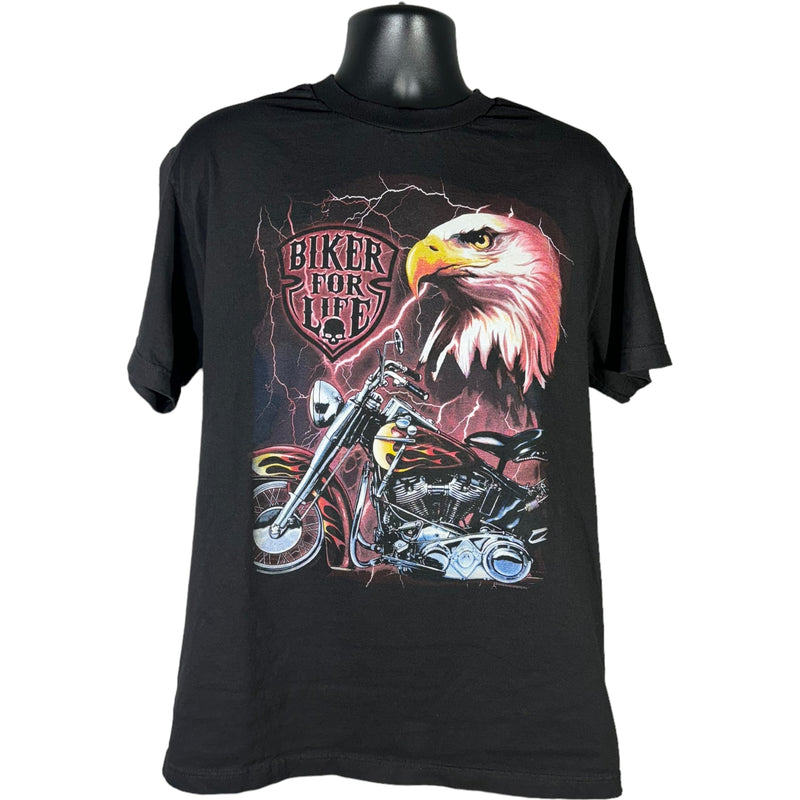 Biker For Life Lightning Tee