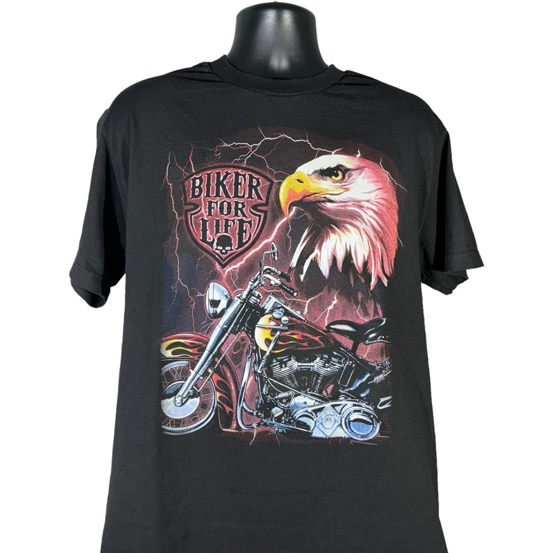 Biker For Life Lightning Tee