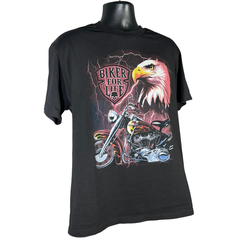 Biker For Life Lightning Tee