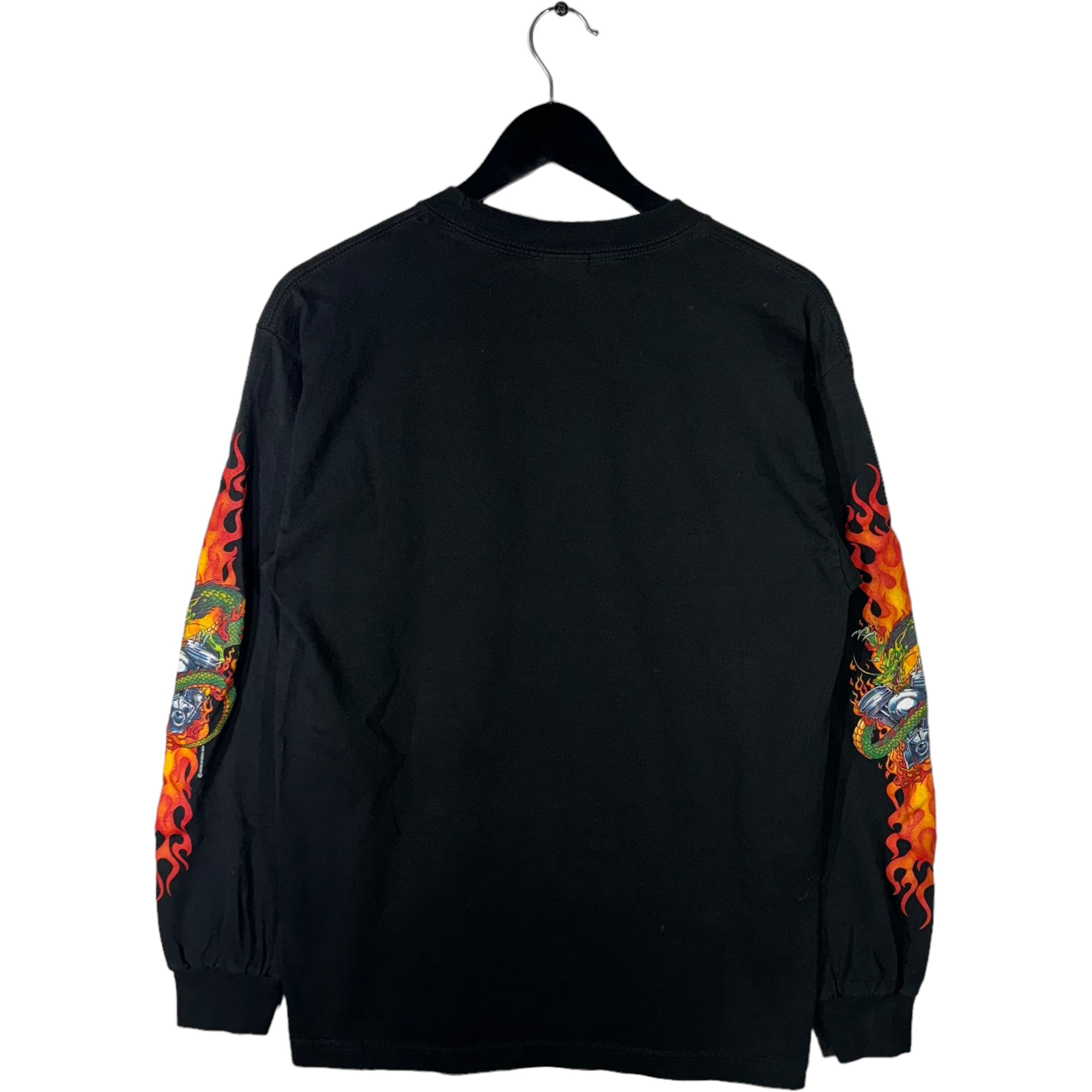 Flaming Dragon Biker Longsleeve