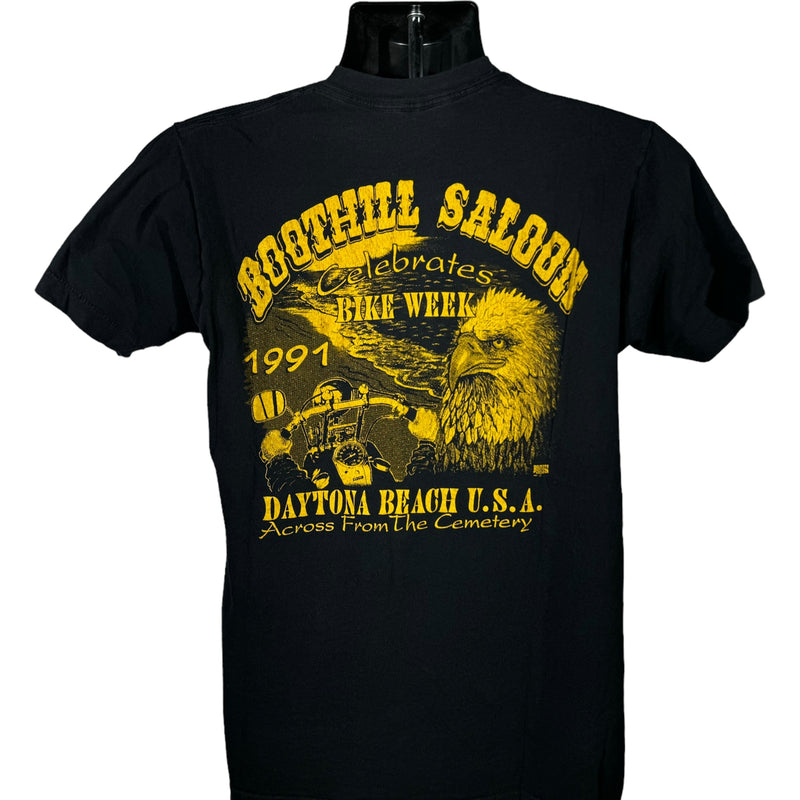 Vintage Boothill Saloon Biker Pocket Tee 1991