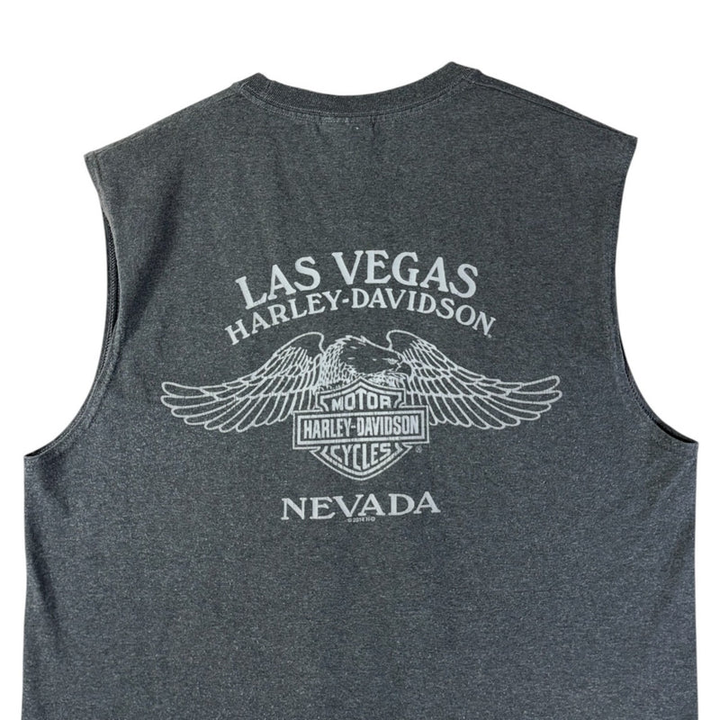 Vintage Harley Davidson Las Vegas Eagle Graphic Tank Top