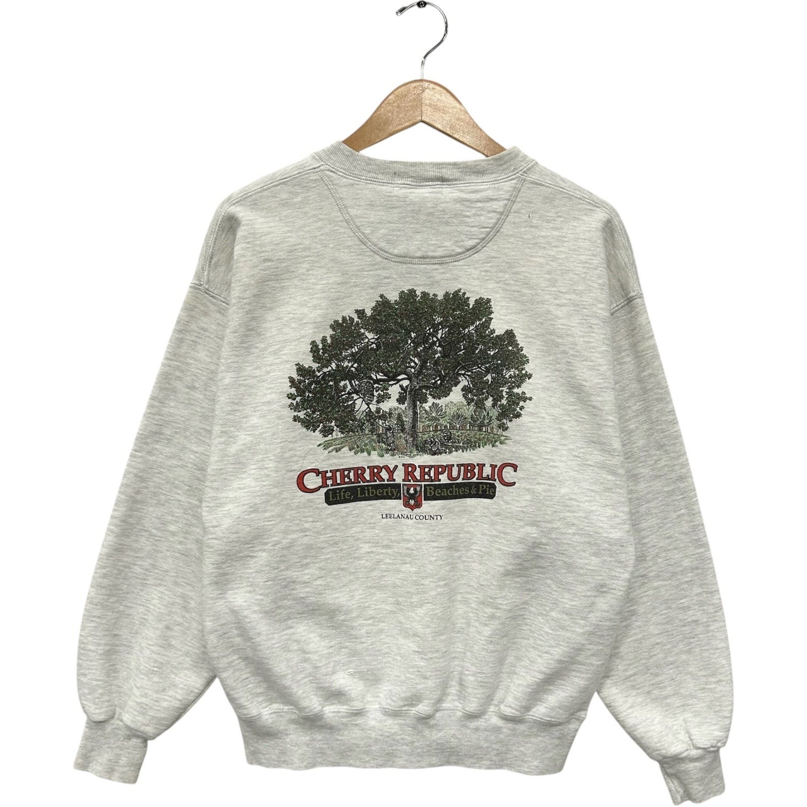 Vintage Cherry Republic Nature Print Souvenir Crewneck 90s