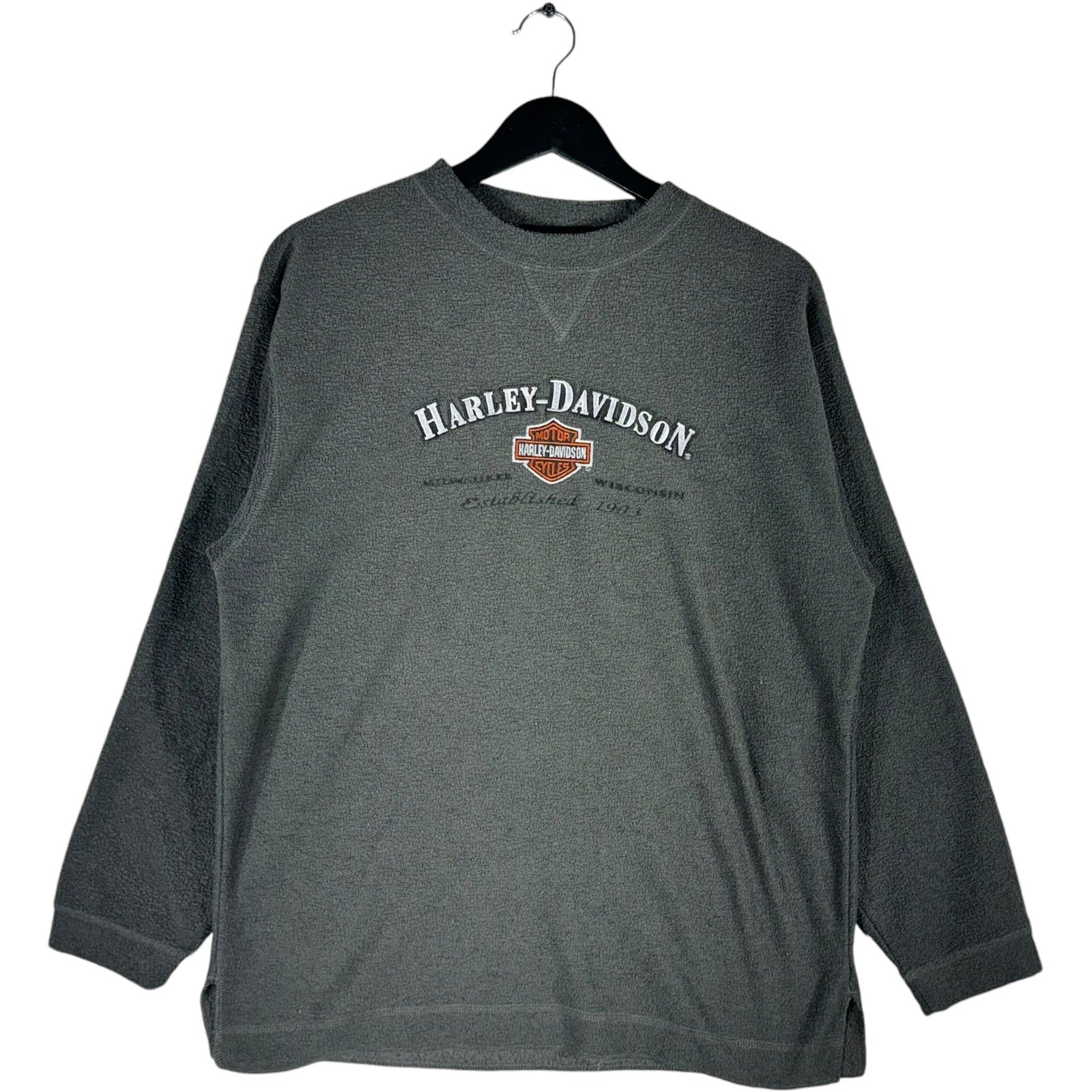 Vintage Harley Davidson Milwaukee, WI Fleece Crewneck