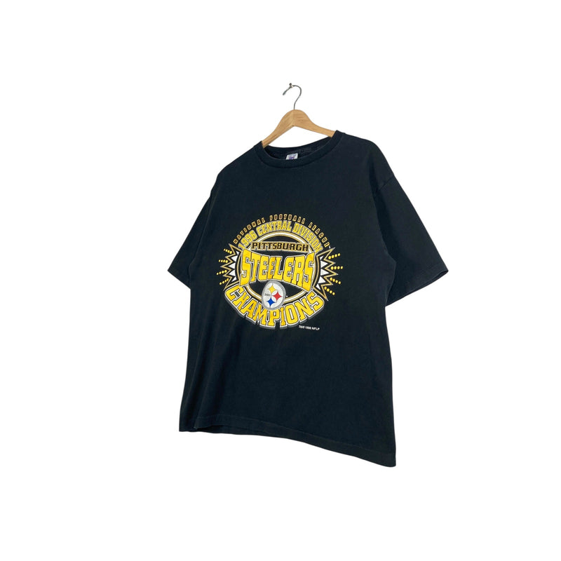 Vintage Pittsburgh Steelers Central Division Champions T-Shirt 1996