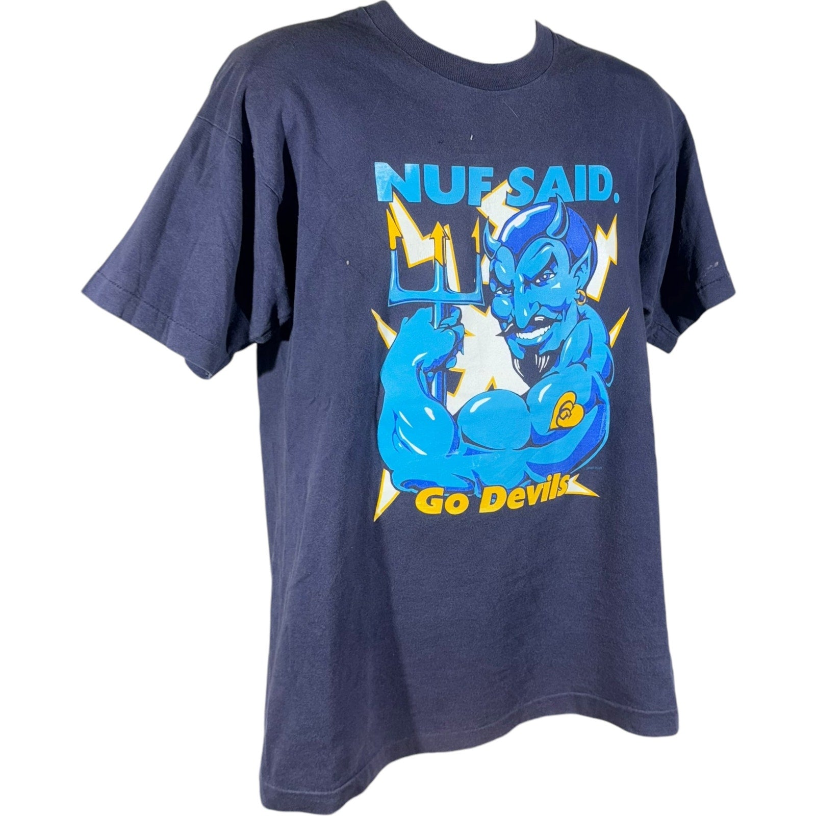 Vintage Duke University "Nuf Said. Go Devils" Mascot Tee 90s