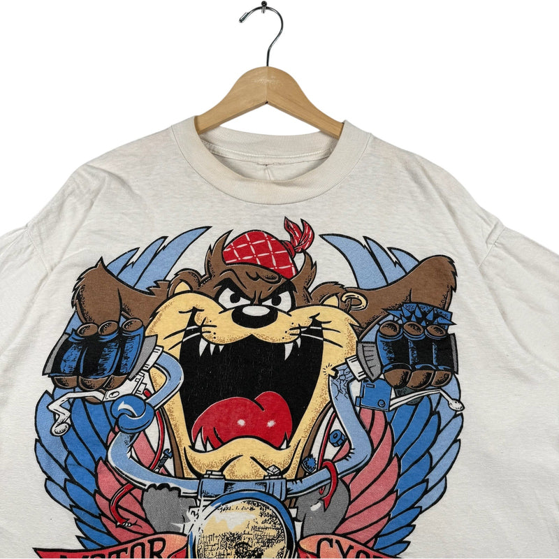 Vintage Taz's Devils Motorcycles Looney Tunes Biker Tee
