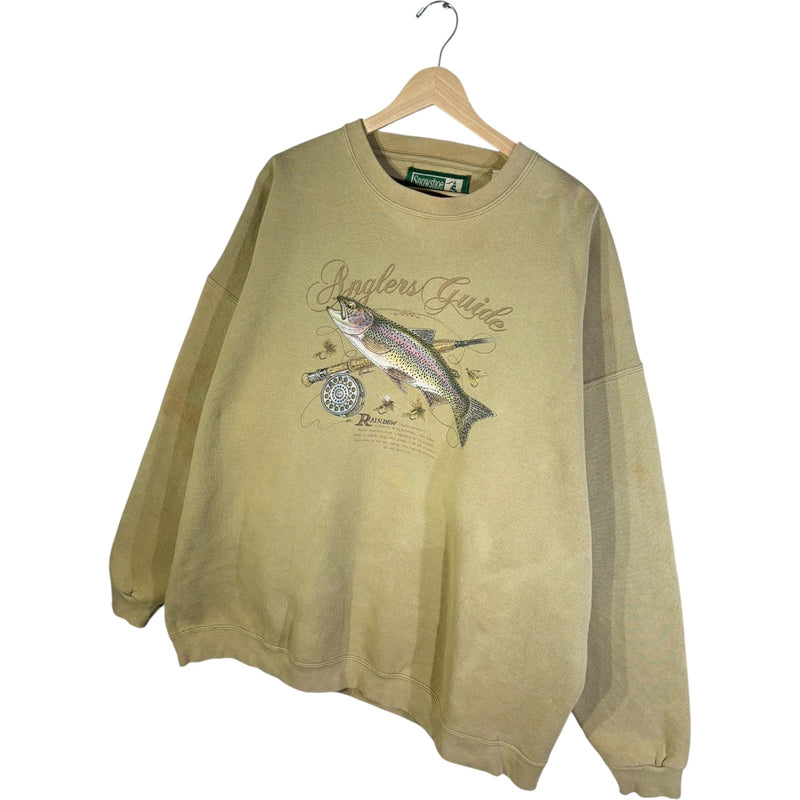 Vintage Anglers Guide Rainbow Trout Fishing Crewneck