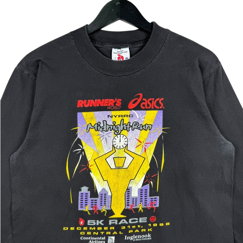 Vintage Asics NYRR Midnight Run 5K 90s Long Sleeve