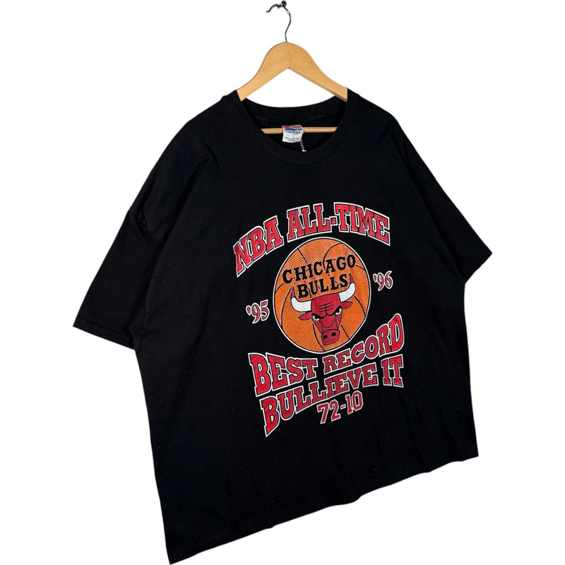 Vintage Chicago Bulls Best Record Spellout NBA 90s Tee