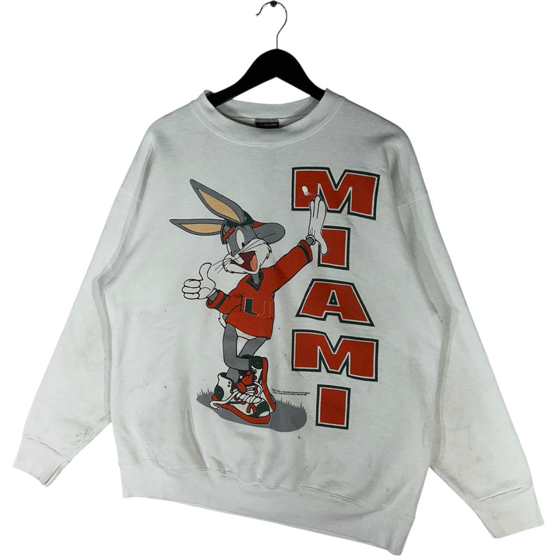 Vintage University of Miami Bugs Bunny Crewneck