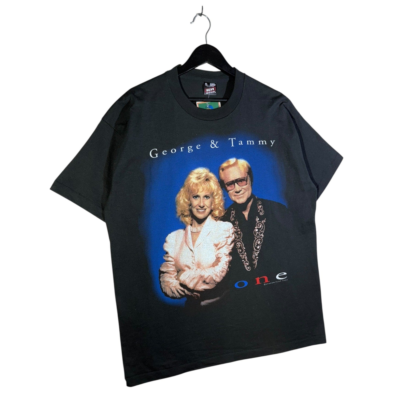 Vintage George & Tammy 1995  T-Shirt