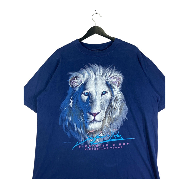 Vintage Siegfried & Roy Las Vegas Lion Souvenir T-Shirt