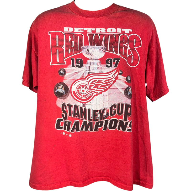 Vintage Detroit Red Wings Stanley Cup Champions Tee 1997