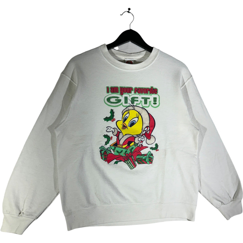 Vintage Looney Tunes Tweety Bird Christmas Gift Crewneck