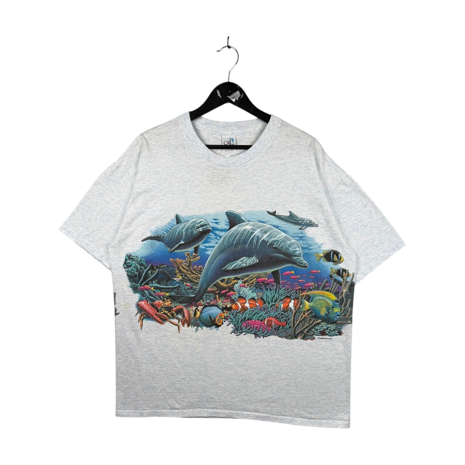 Vintage Habitat XCV Dolphin Under The Sea T-Shirt