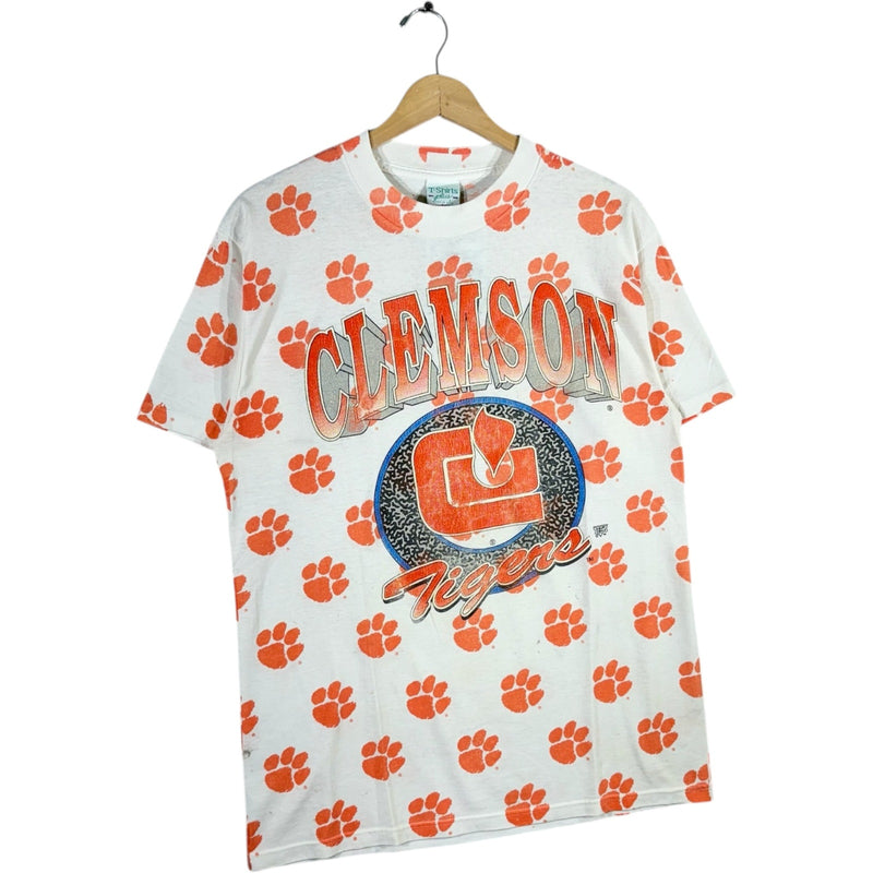 Vintage Clemson Tigers University AOP Tee