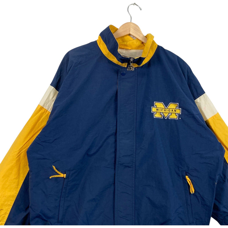 Vintage Starter University Of Michigan Puffer Jacket XL
