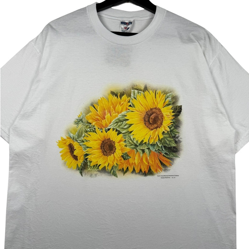 Vintage Sunflower Floral Nature Graphic T-Shirt