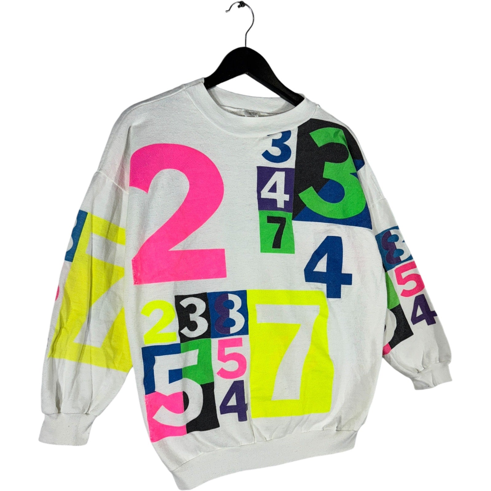 Vintage Numbers AOP Crewneck