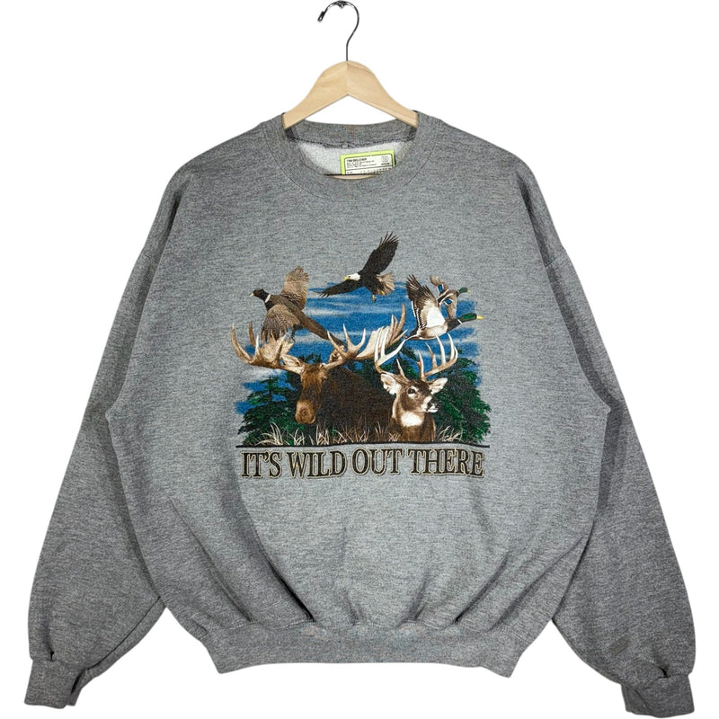 Vintage It's Wild Out There Wilderness Nature Crewneck