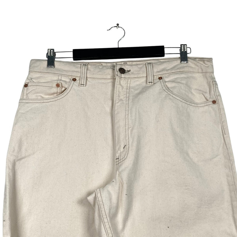 Vintage White Levi's Denim Shorts 36