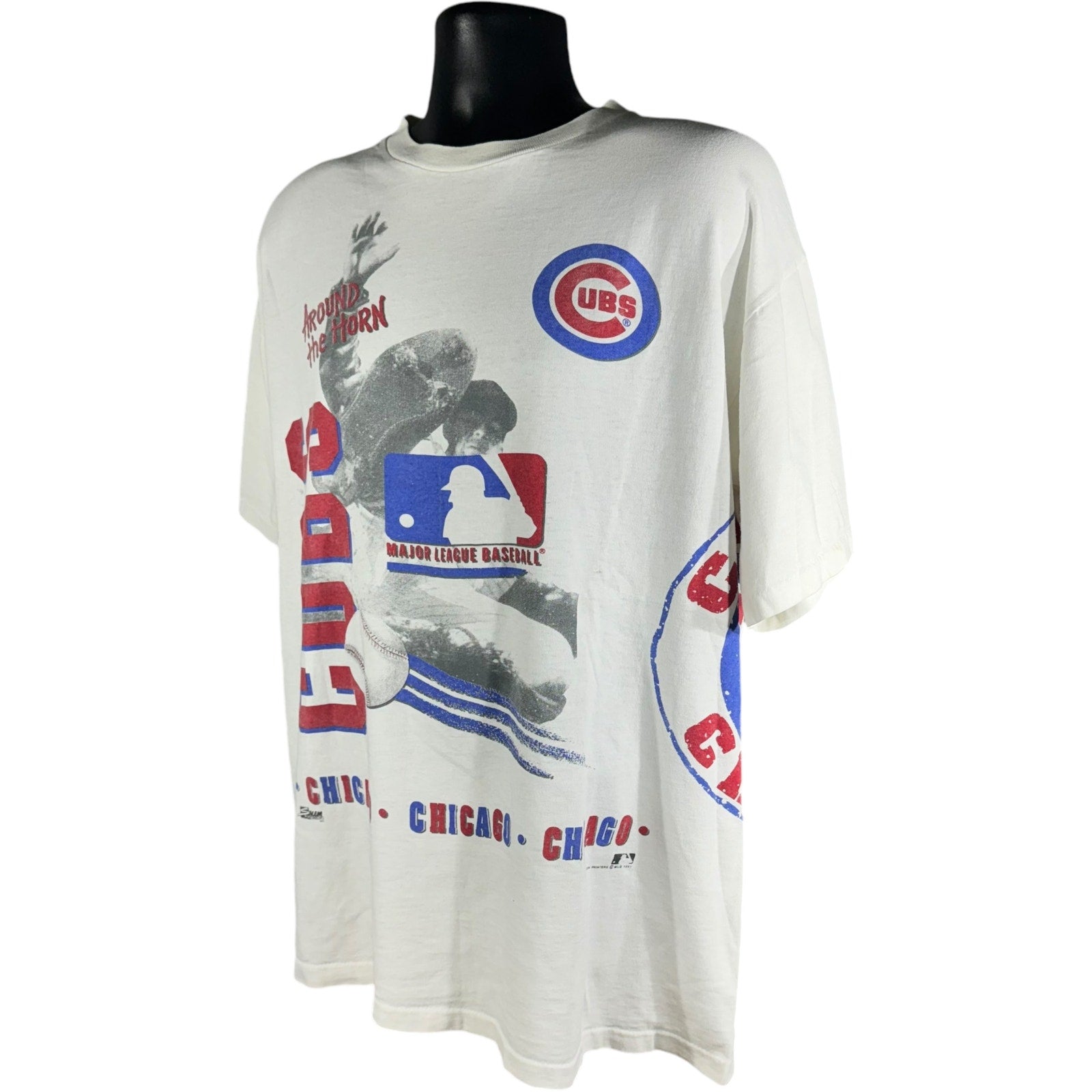 Vintage Chicago Cubs AOP "Around the Horn" Tee