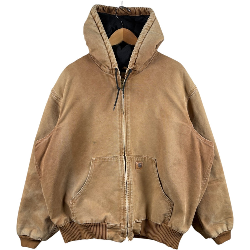 Vintage Carhartt Insulated Active Jac Hoodie Full Zip Jacket