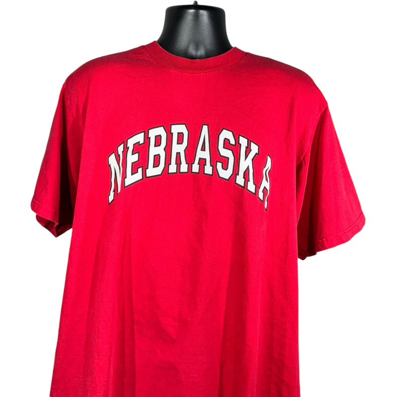 Vintage University of Nebraska Large Spellout Tee